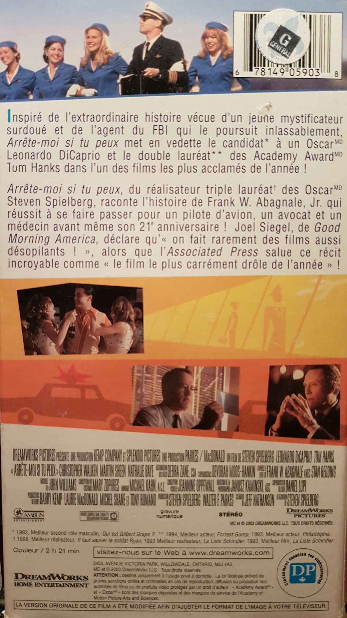 Catch Me If You Can Fandango at Home movie collectible [Barcode 7332504000631] - Main Image 2