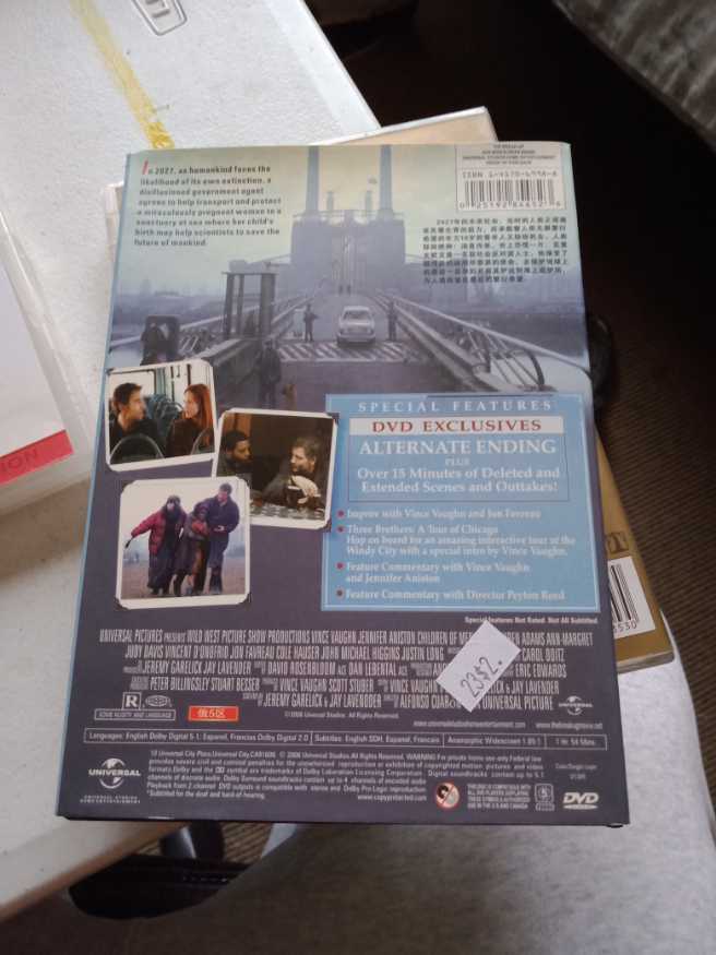 Children of Men Video 8 movie collectible [Barcode 5050582529319] - Main Image 2