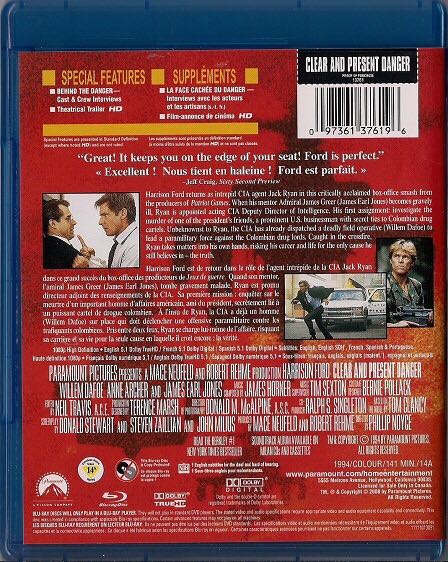 Clear and Present Danger Digital Copy movie collectible [Barcode 097361376196] - Main Image 2