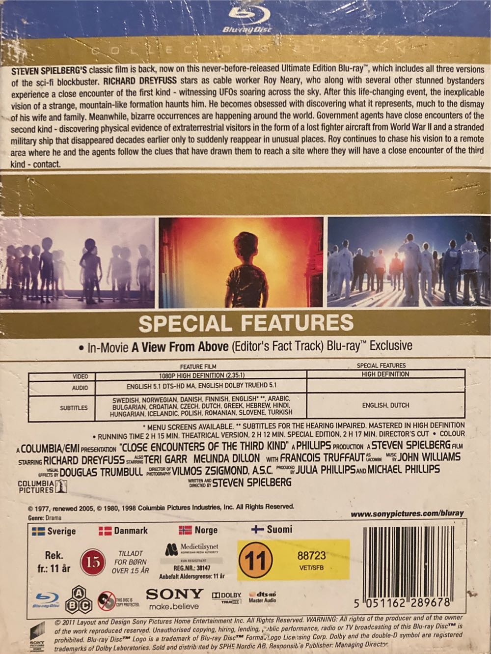 Close Encounters of the Third Kind Blu-ray movie collectible [Barcode 5051162289678] - Main Image 2