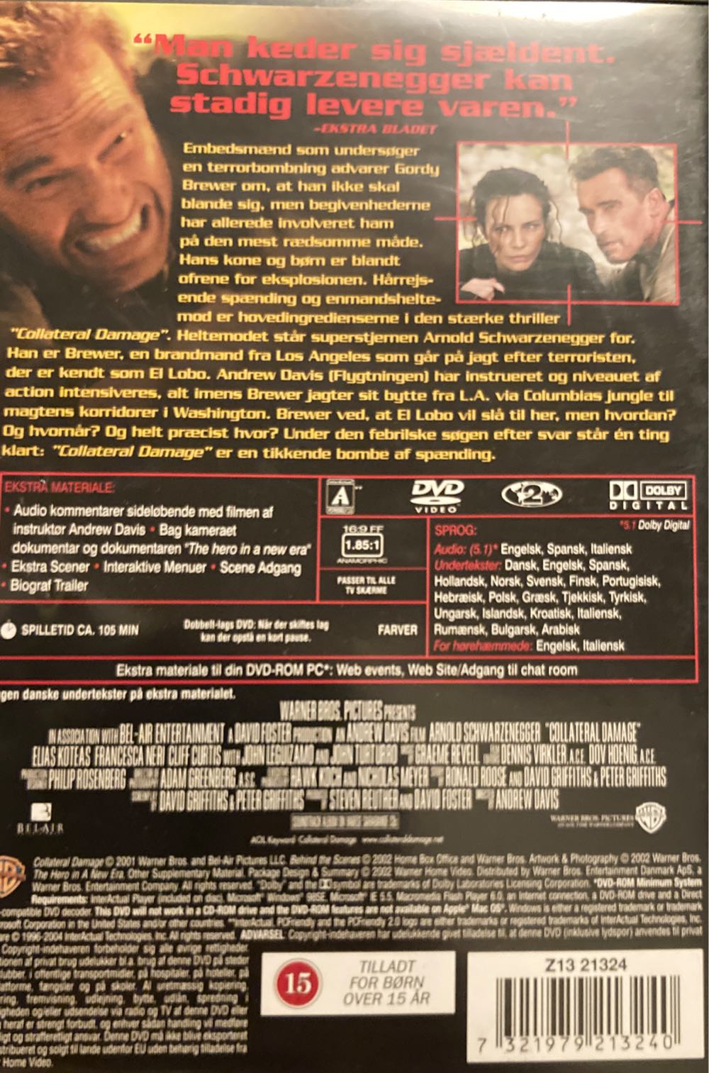 Collateral Damage DVD movie collectible [Barcode 7321979213240] - Main Image 2