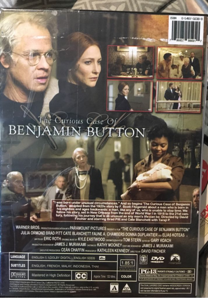 The Curious Case Of Benjamin Button DVD movie collectible [Barcode 5051888032046] - Main Image 2