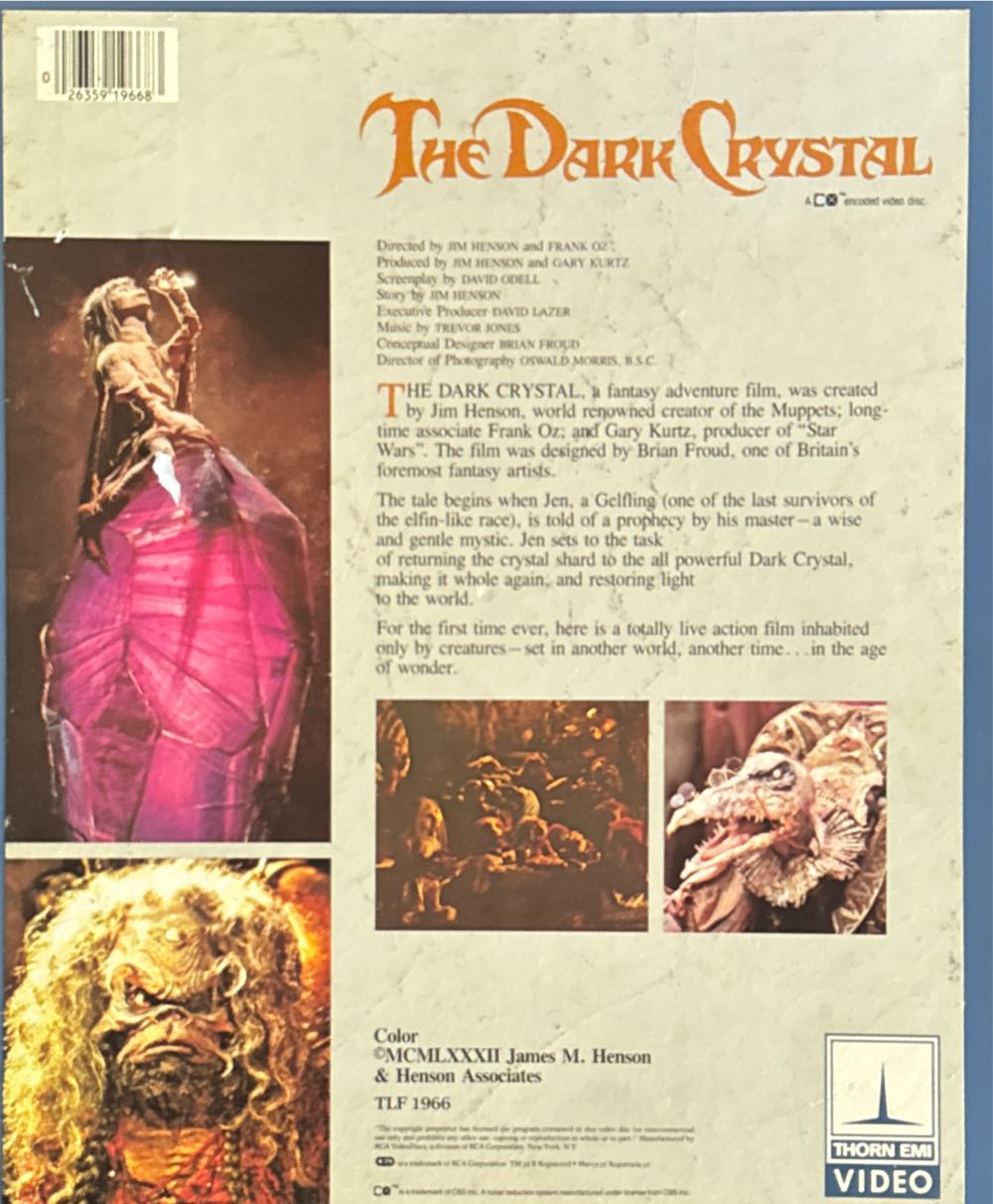 The Dark Crystal Steelbook Blu-ray movie collectible [Barcode 026359196683] - Main Image 2