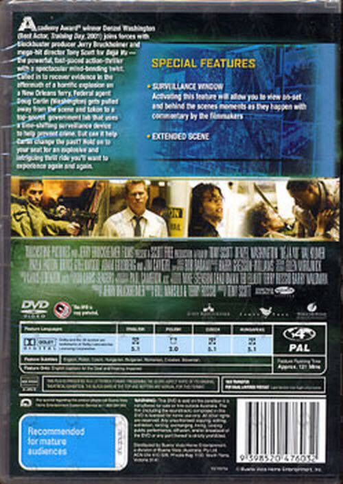 Deja Vu DVD movie collectible [Barcode 8717418100469] - Main Image 2