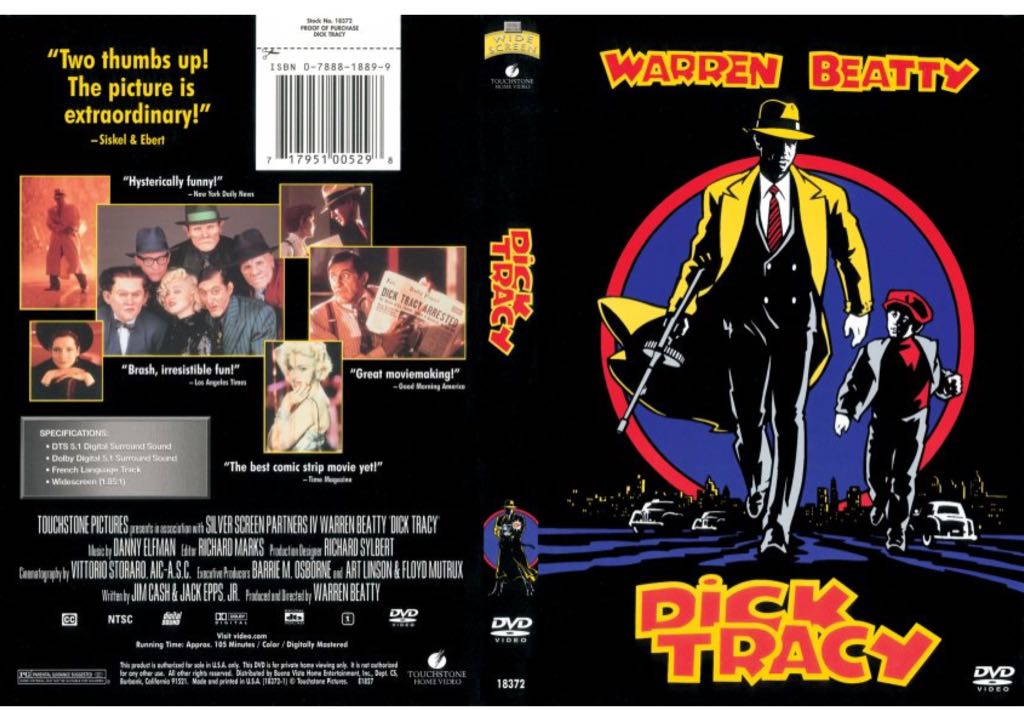 Dick Tracy DVD movie collectible [Barcode 717951005298] - Main Image 2