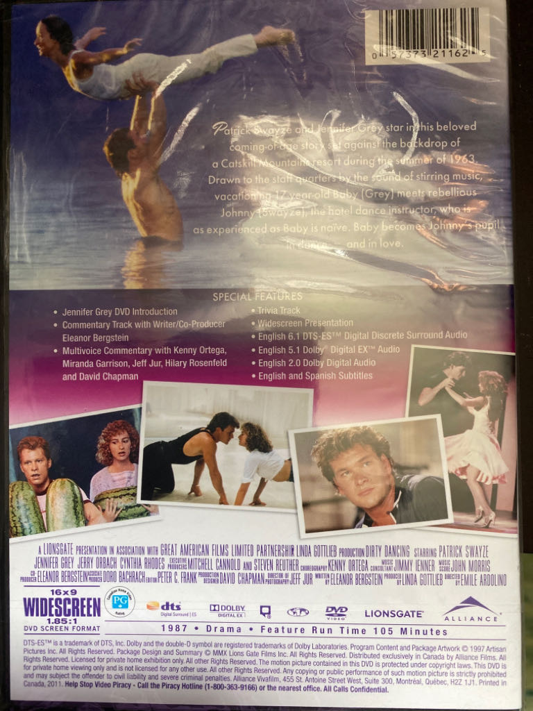 Dirty Dancing Digital Copy movie collectible [Barcode 057373211625] - Main Image 2