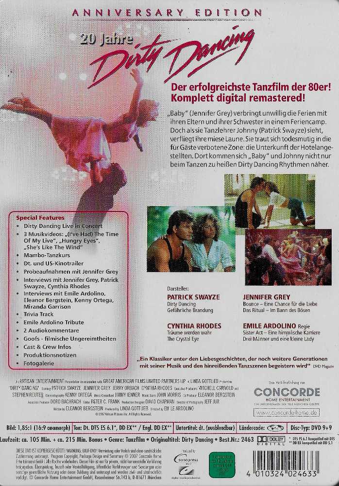 Dirty Dancing DVD movie collectible [Barcode 4010324024633] - Main Image 2