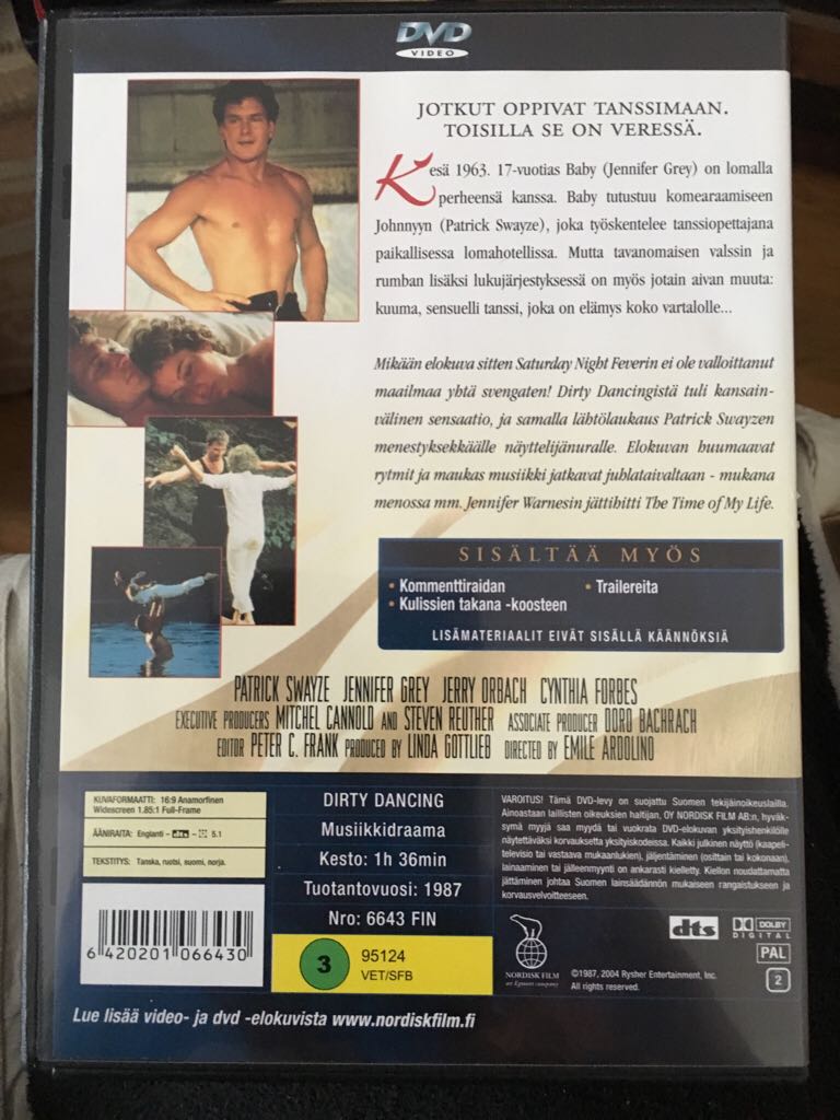 Dirty Dancing-Kuuma Tanssi DVD movie collectible [Barcode 6420201066430] - Main Image 2