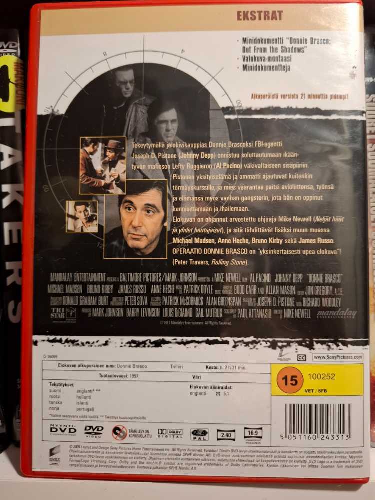 Donnie Brasco DVD movie collectible [Barcode 5051160243313] - Main Image 2