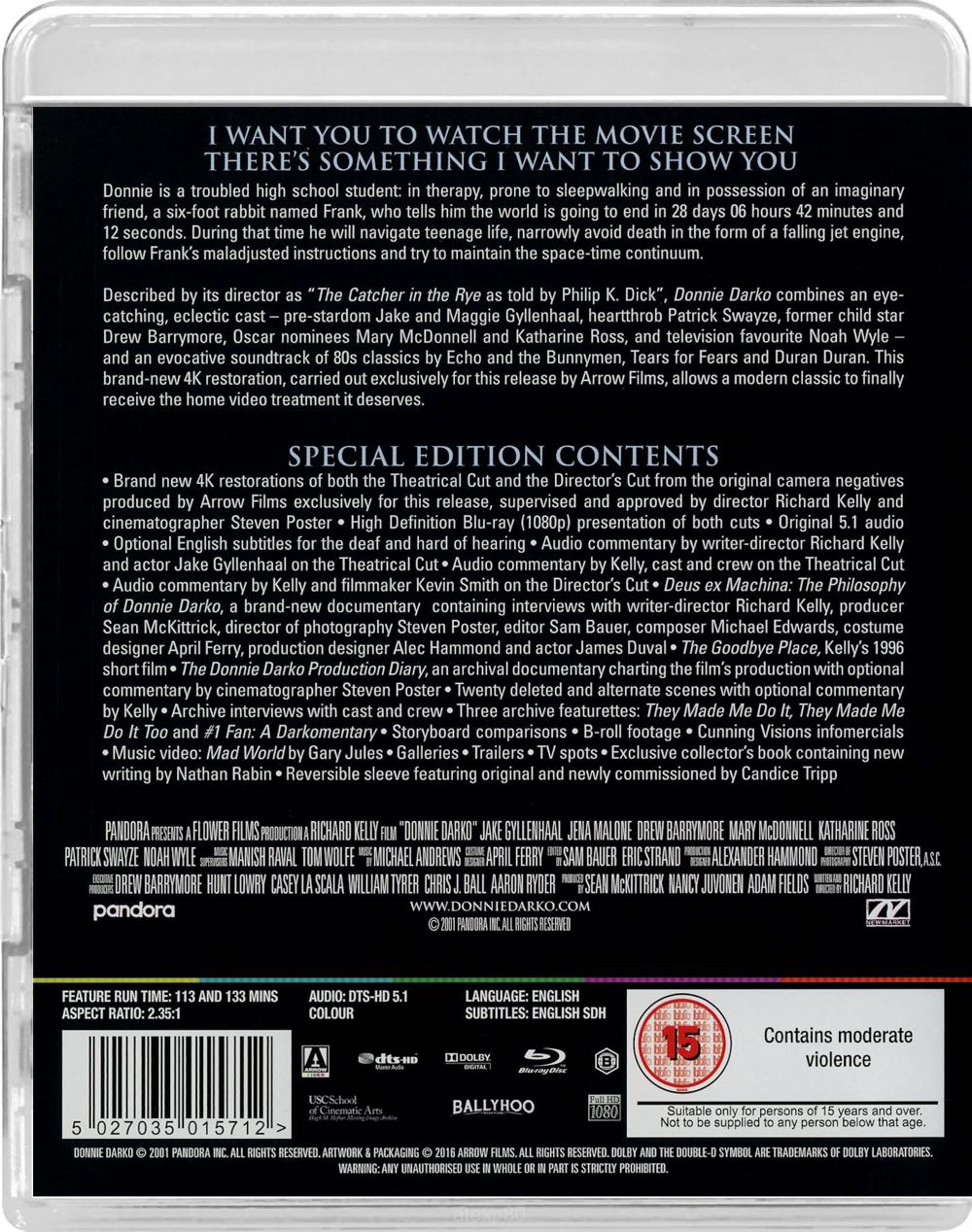 Donnie Darko Blu-ray movie collectible [Barcode 5027035015712] - Main Image 4