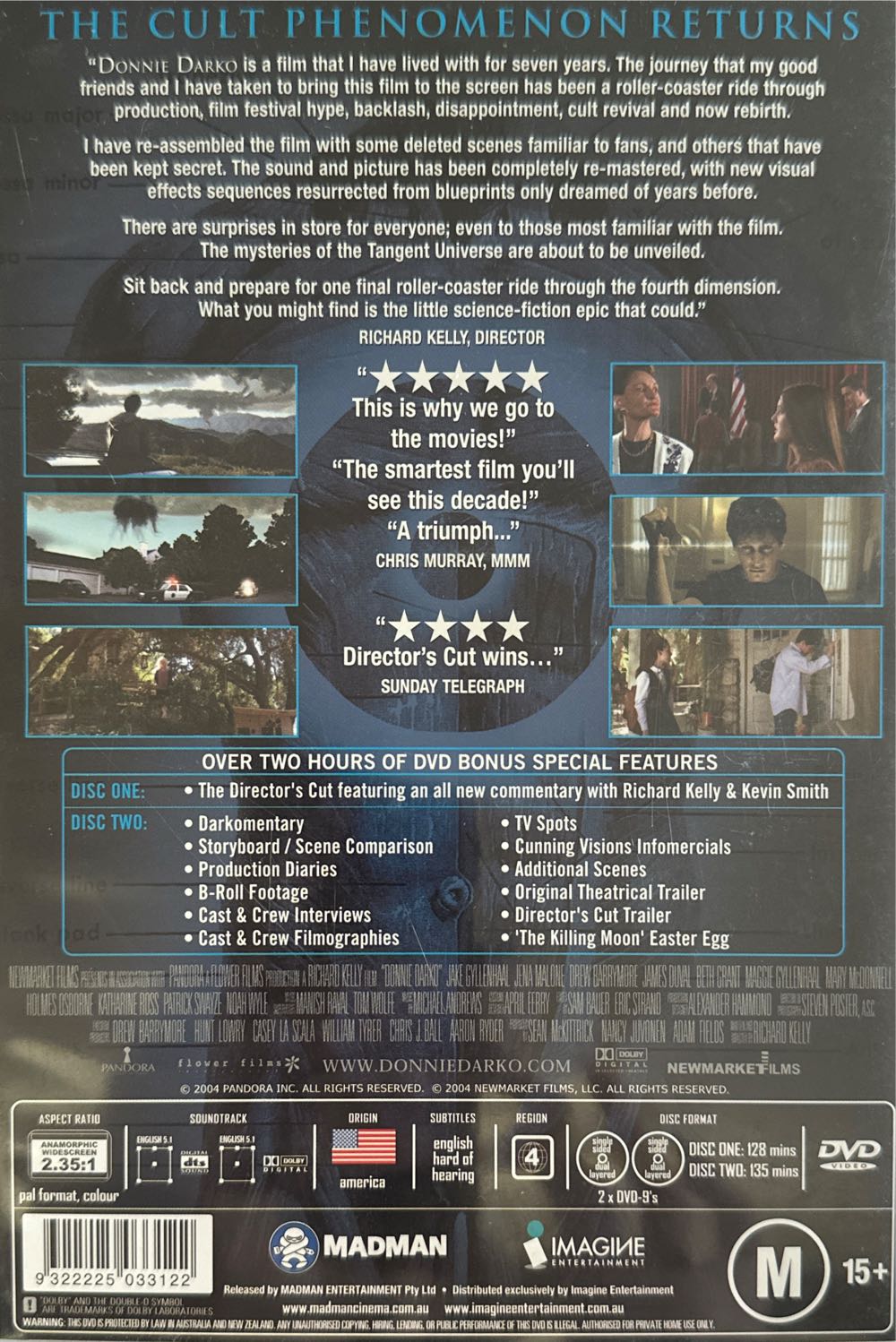 Donnie Darko DVD movie collectible [Barcode 9322225033122] - Main Image 2