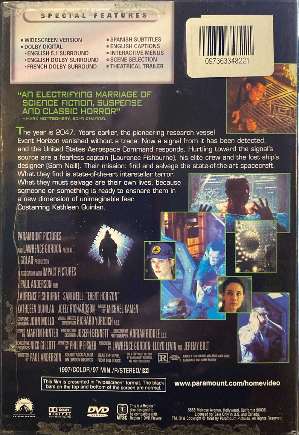 Event Horizon Digital Copy movie collectible [Barcode 097363348221] - Main Image 2