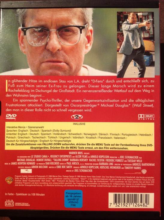 Falling Down - Ein ganz normaler Tag DVD movie collectible [Barcode 7321921126482] - Main Image 2