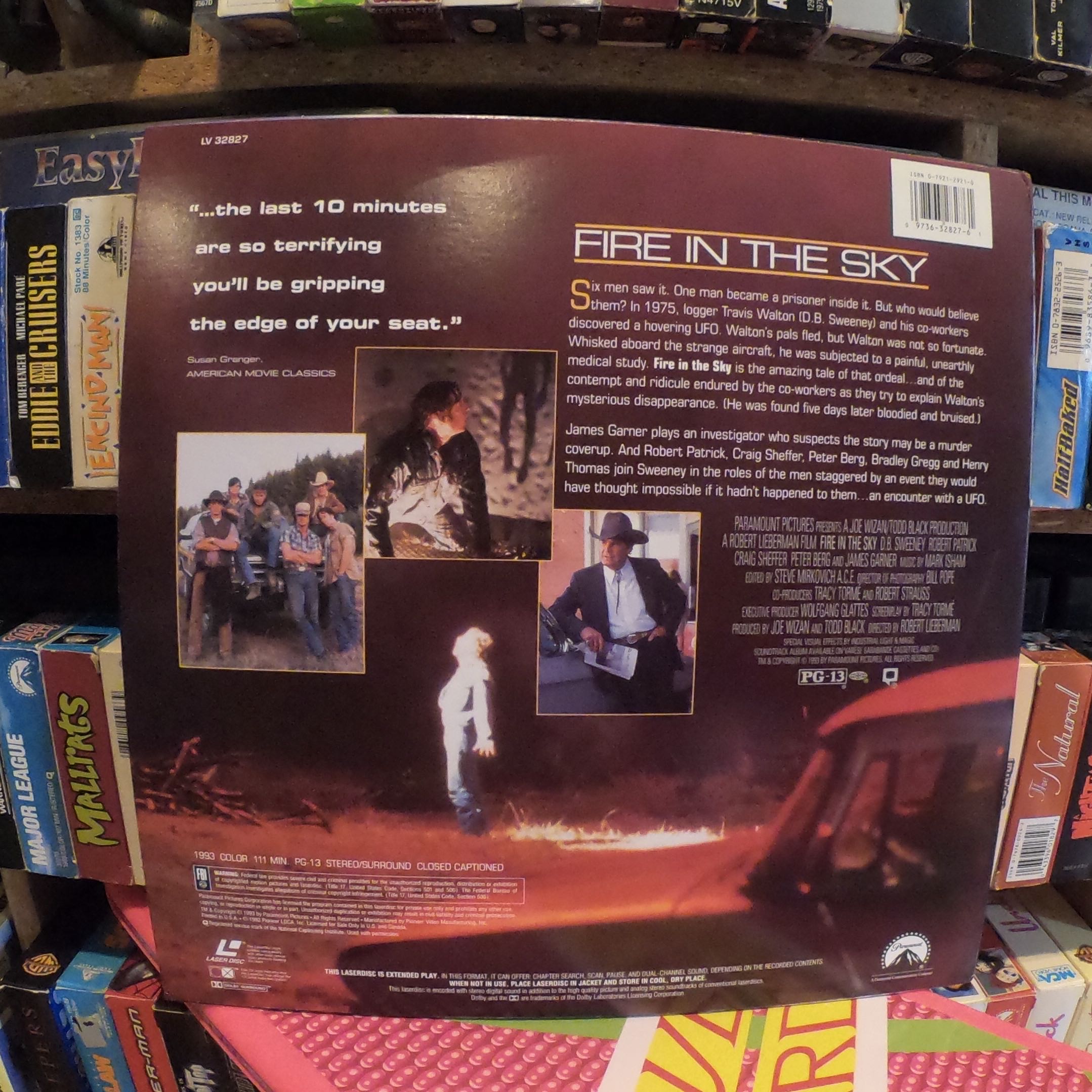 Fire in the Sky (Laserdisc) Laser Disc movie collectible [Barcode 013023342668] - Main Image 2