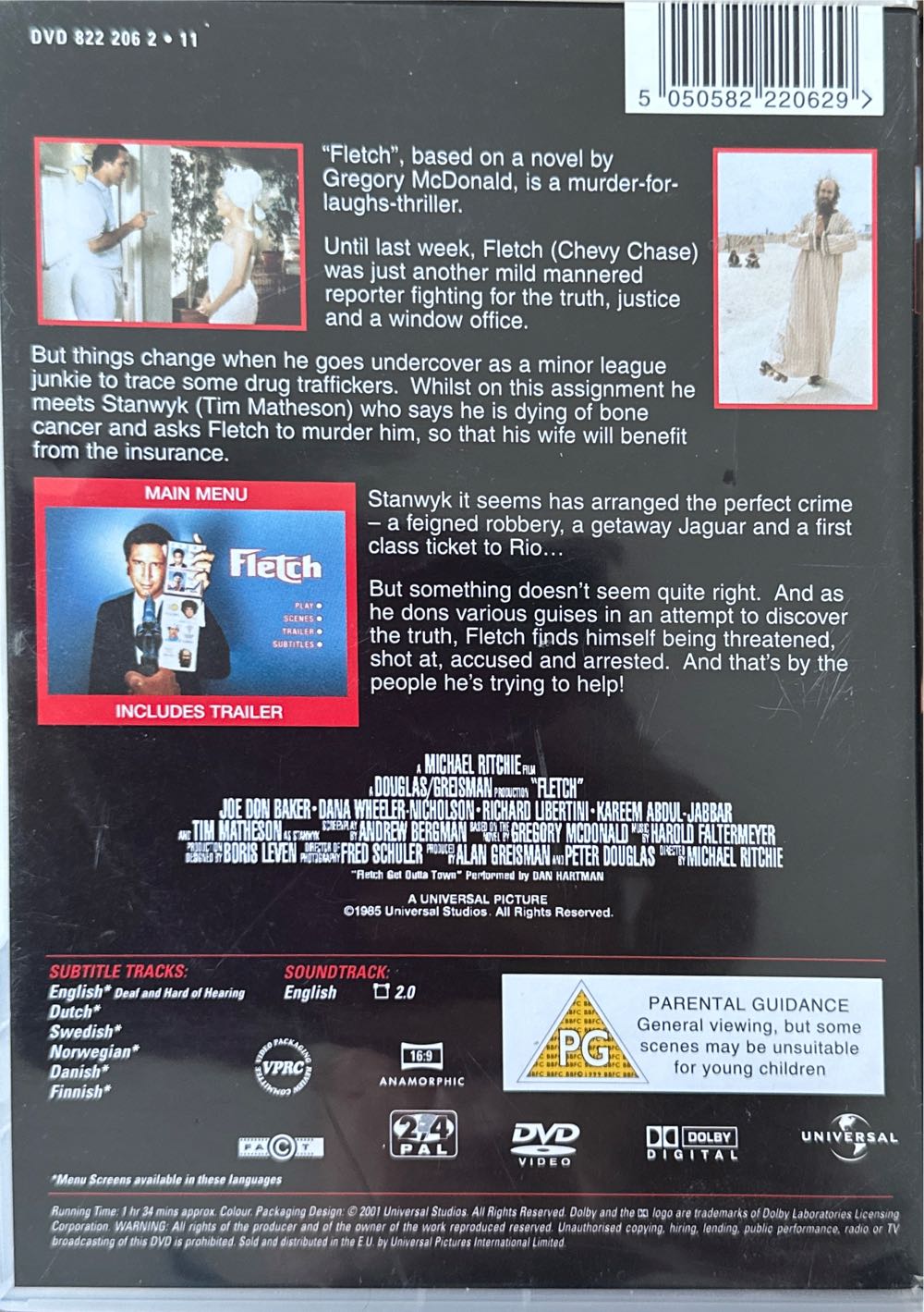 Fletch DVD movie collectible [Barcode 5050582220629] - Main Image 2