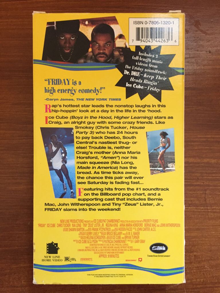 Friday VHS movie collectible [Barcode 794043442636] - Main Image 2