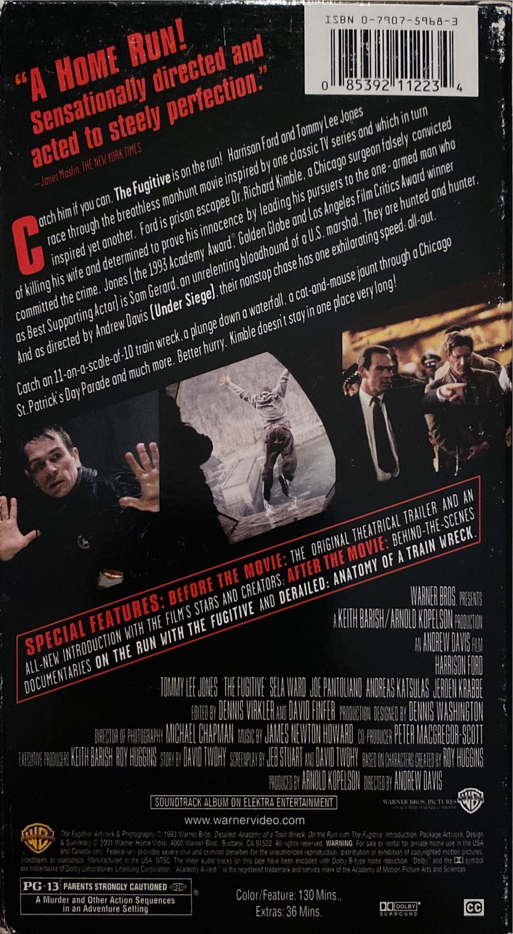 The Fugitive VHS movie collectible [Barcode 085392112234] - Main Image 2