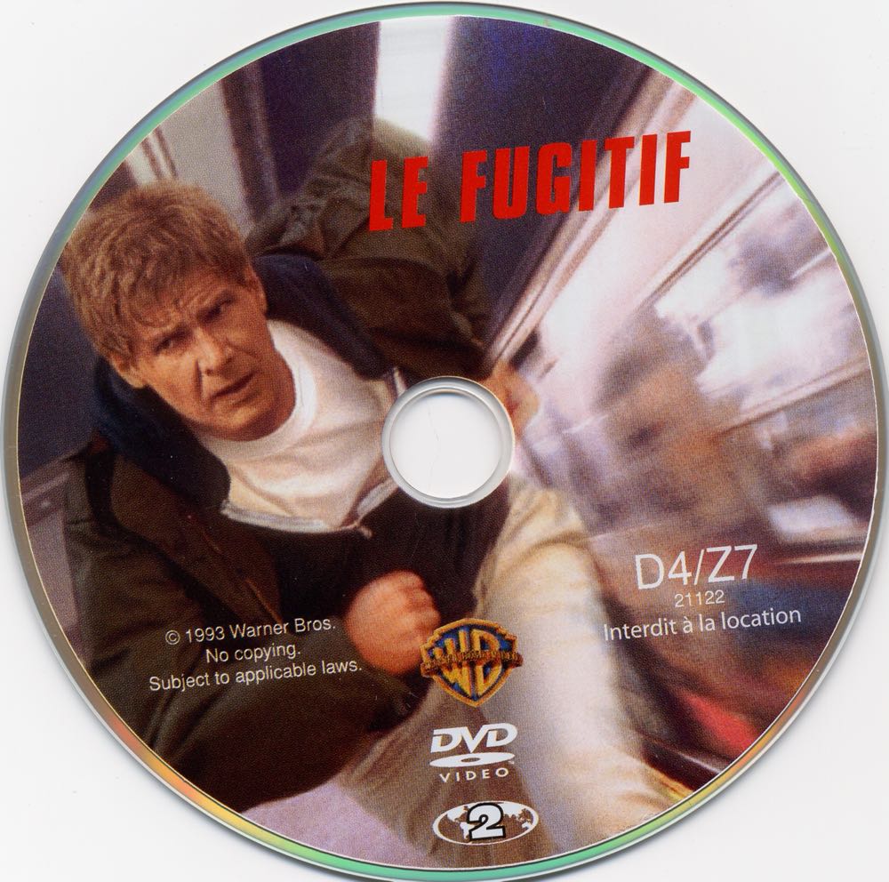 Le fugitif DVD movie collectible [Barcode 7321950210008] - Main Image 3