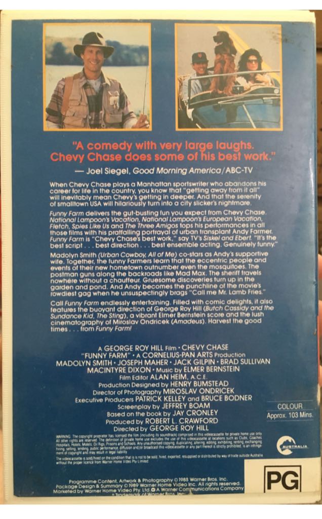 Funny Farm VHS movie collectible - Main Image 2