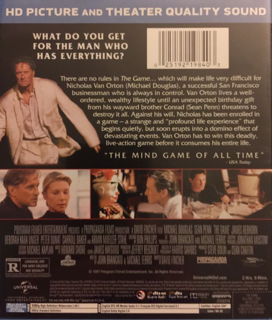 The Game Digital Copy movie collectible [Barcode 025192198403] - Main Image 2