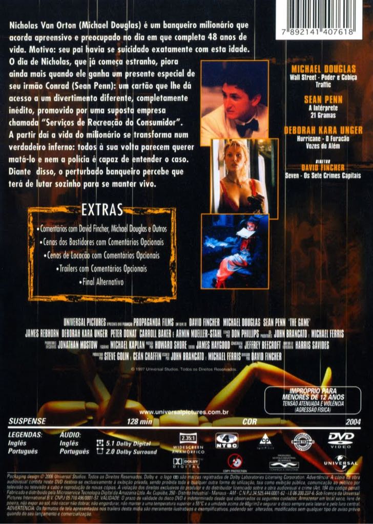 Game, The DVD movie collectible [Barcode 044004783521] - Main Image 2