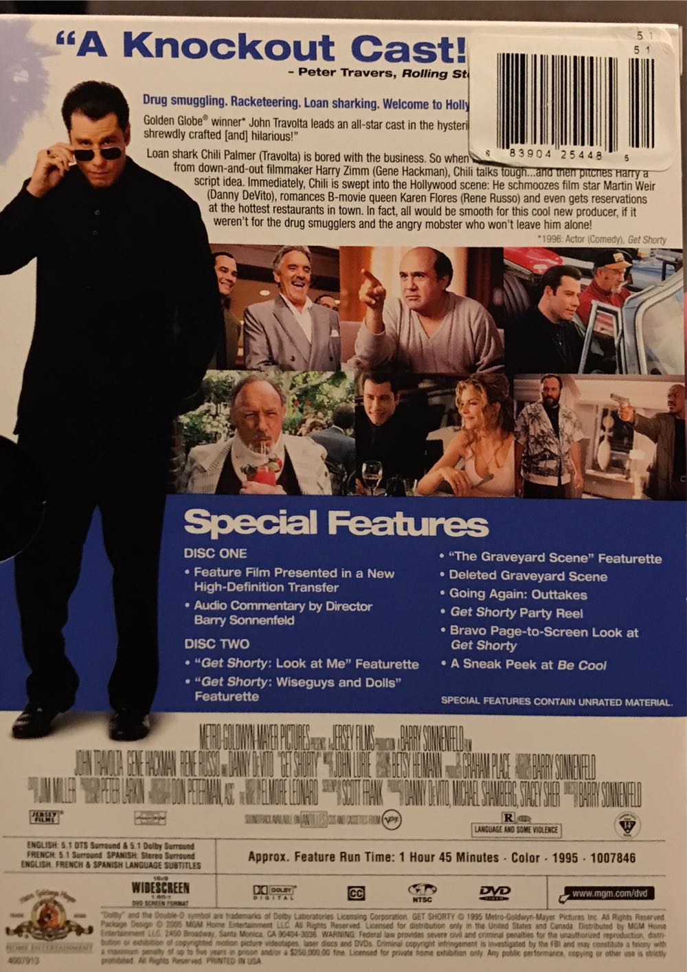 Get Shorty DVD movie collectible [Barcode 883904254485] - Main Image 2