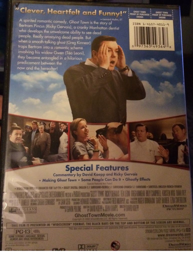 Ghost Town DVD movie collectible [Barcode 097363493648] - Main Image 2