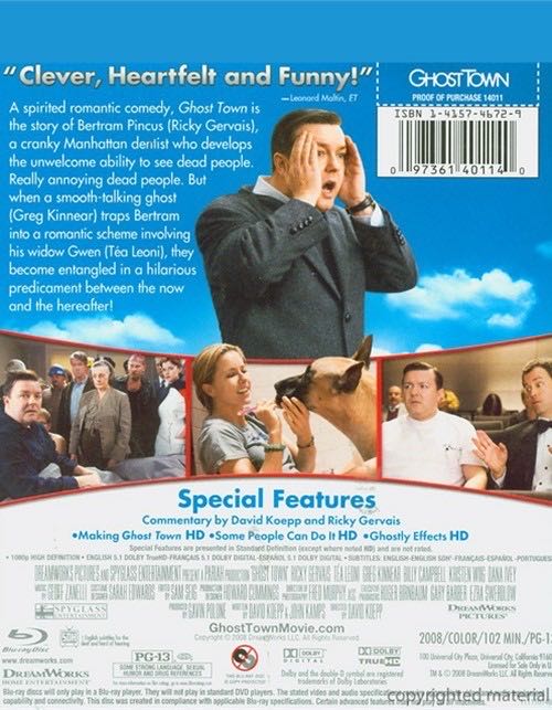 Ghost Town  Blu-ray movie collectible [Barcode 5051368208817] - Main Image 2