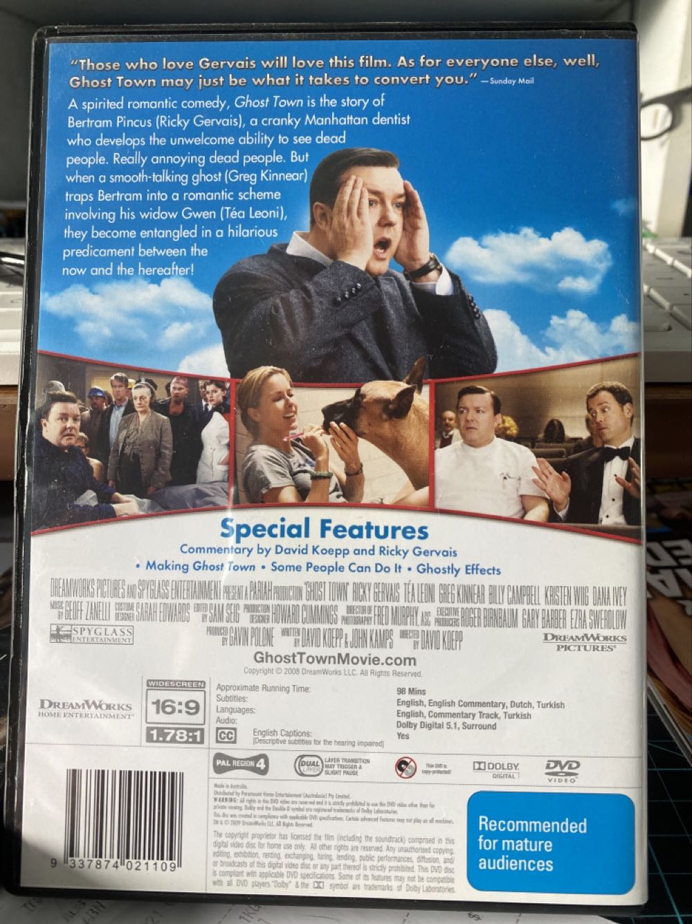 Ghost Town DVD movie collectible [Barcode 9337874021109] - Main Image 2