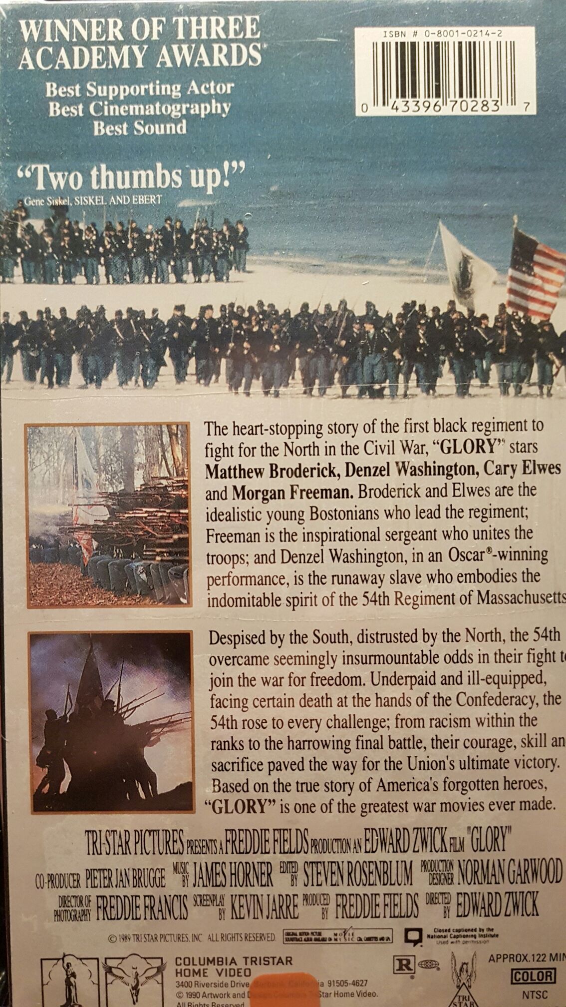 Glory VHS movie collectible [Barcode 8712609075830] - Main Image 2