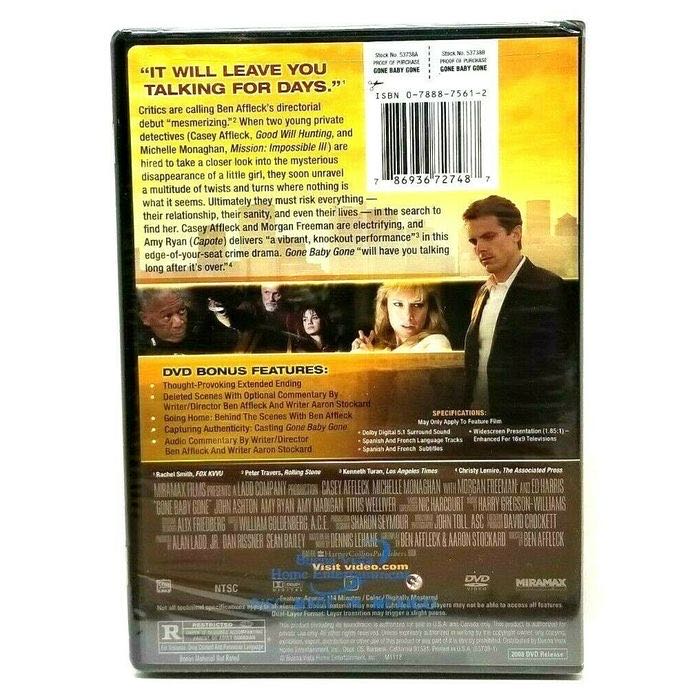 Gone Baby Gone DVD movie collectible [Barcode 7509656210199] - Main Image 3