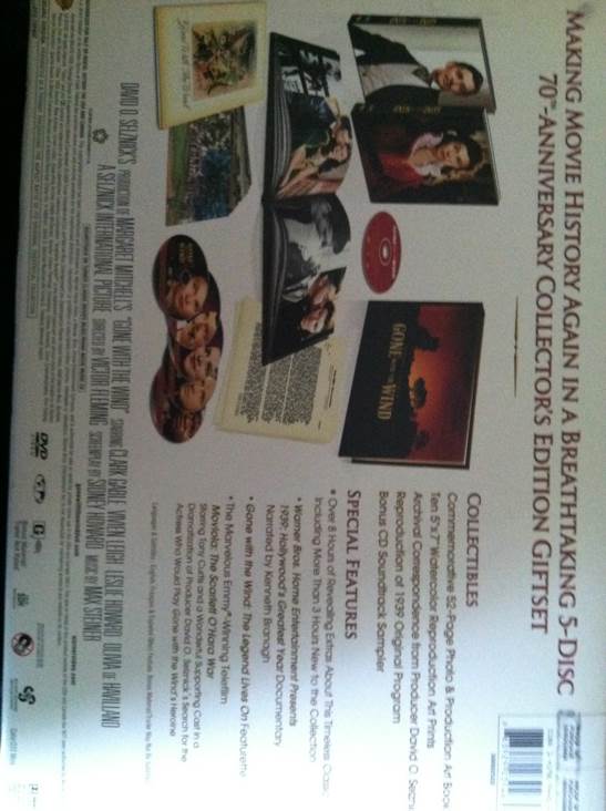 Gone with the Wind DVD movie collectible [Barcode 883929039463] - Main Image 2