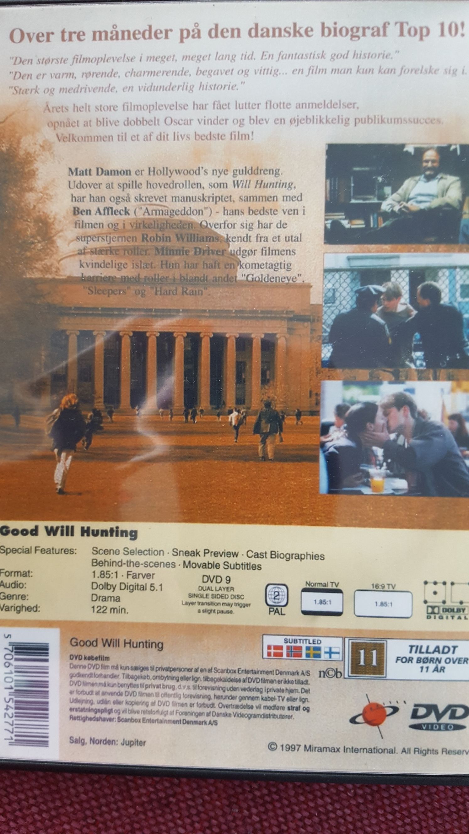 Good Will Hunting DVD movie collectible [Barcode 5706101542771] - Main Image 2