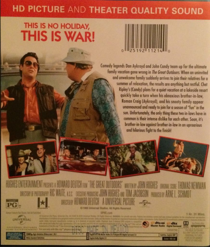 The Great Outdoors Blu-ray movie collectible [Barcode 025192112140] - Main Image 2