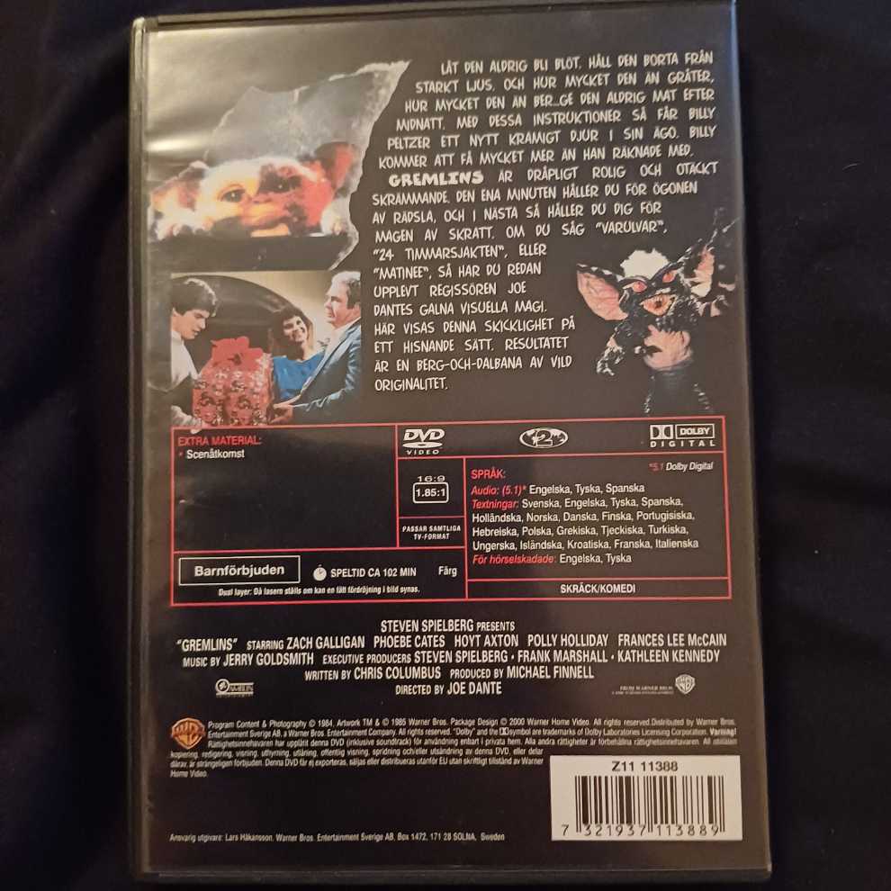Gremlins Digital Copy movie collectible [Barcode 7321937113889] - Main Image 2