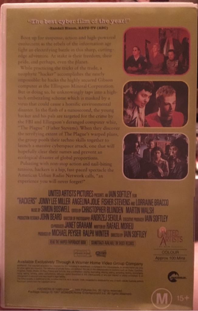Hackers VHS movie collectible [Barcode 027616696038] - Main Image 2