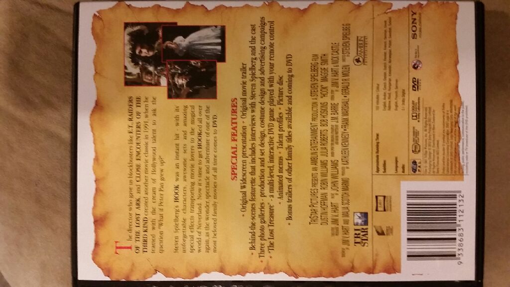 Hook DVD movie collectible [Barcode 9338683112132] - Main Image 2