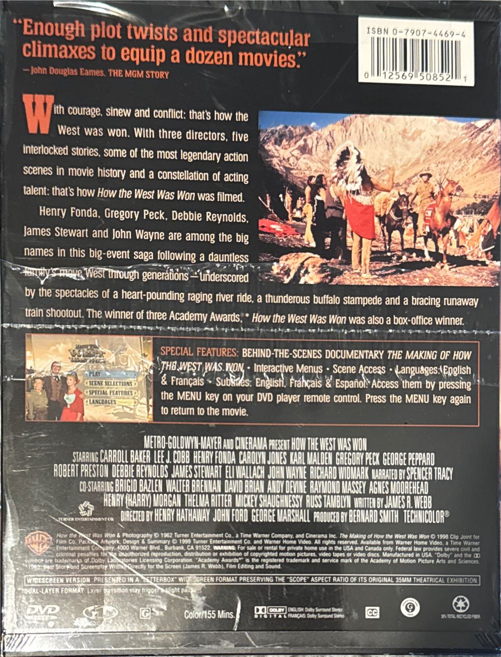 How the West Was Won Betamax movie collectible [Barcode 012569508521] - Main Image 3