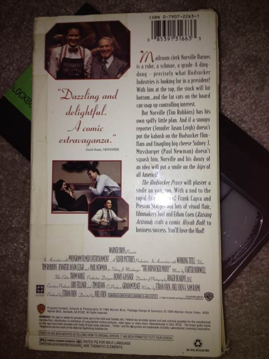 The Hudsucker Proxy VHS movie collectible [Barcode 085391316633] - Main Image 2