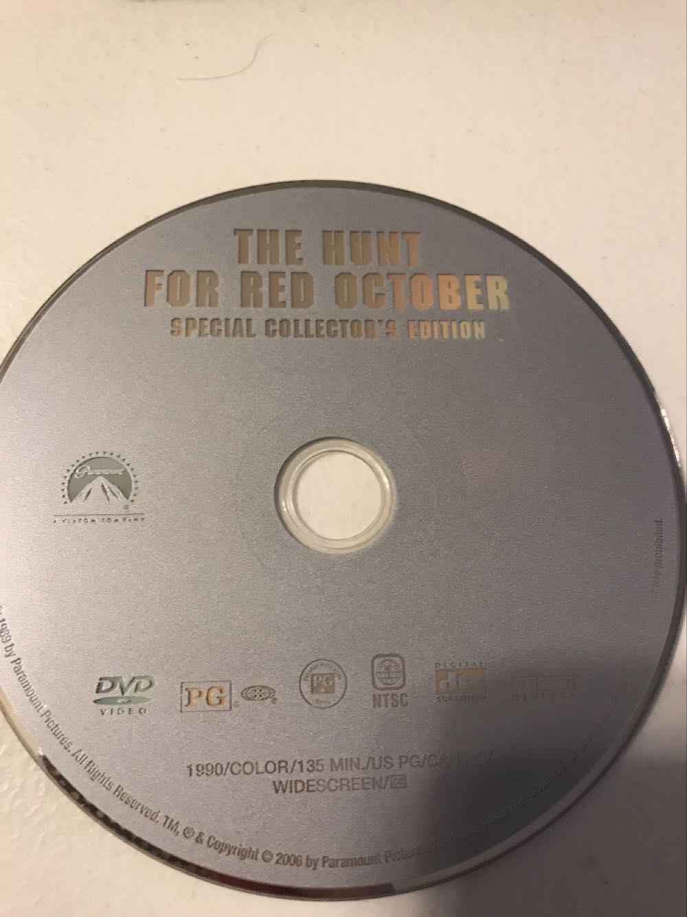 The Hunt for Red October (1990) DVD movie collectible [Barcode 097363202028] - Main Image 3