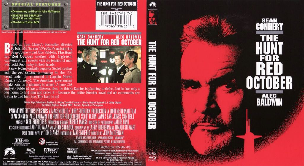 The Hunt for Red October VHS movie collectible - Main Image 2
