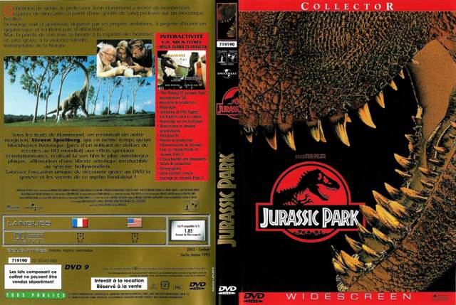 Jurassic Park DVD movie collectible [Barcode 025192111129] - Main Image 2
