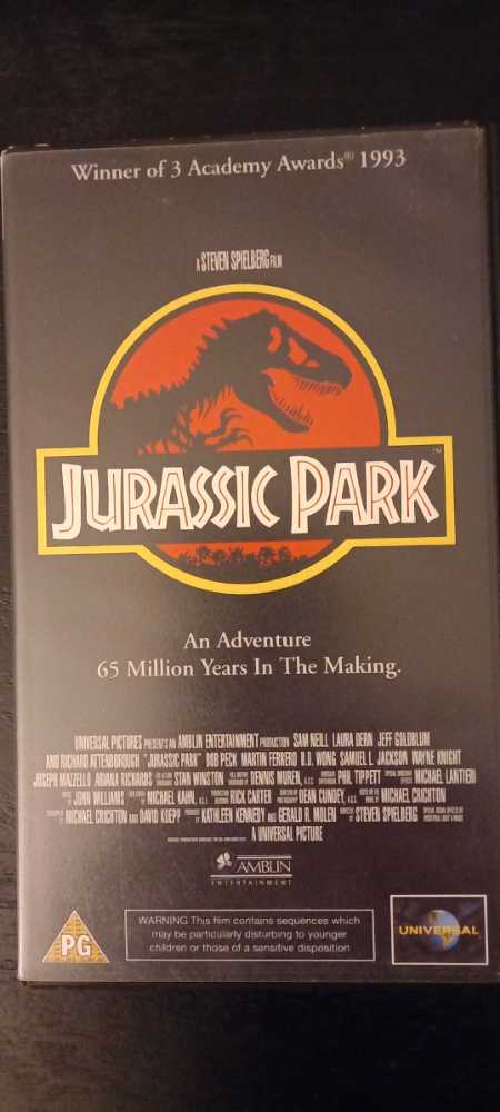 Jurassic Park VHS movie collectible [Barcode 5014437163721] - Main Image 2