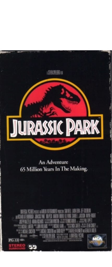 Jurassic Park VHS movie collectible - Main Image 1
