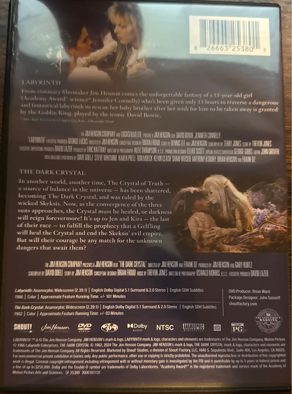 Labyrinth DVD movie collectible [Barcode 043396265493] - Main Image 2