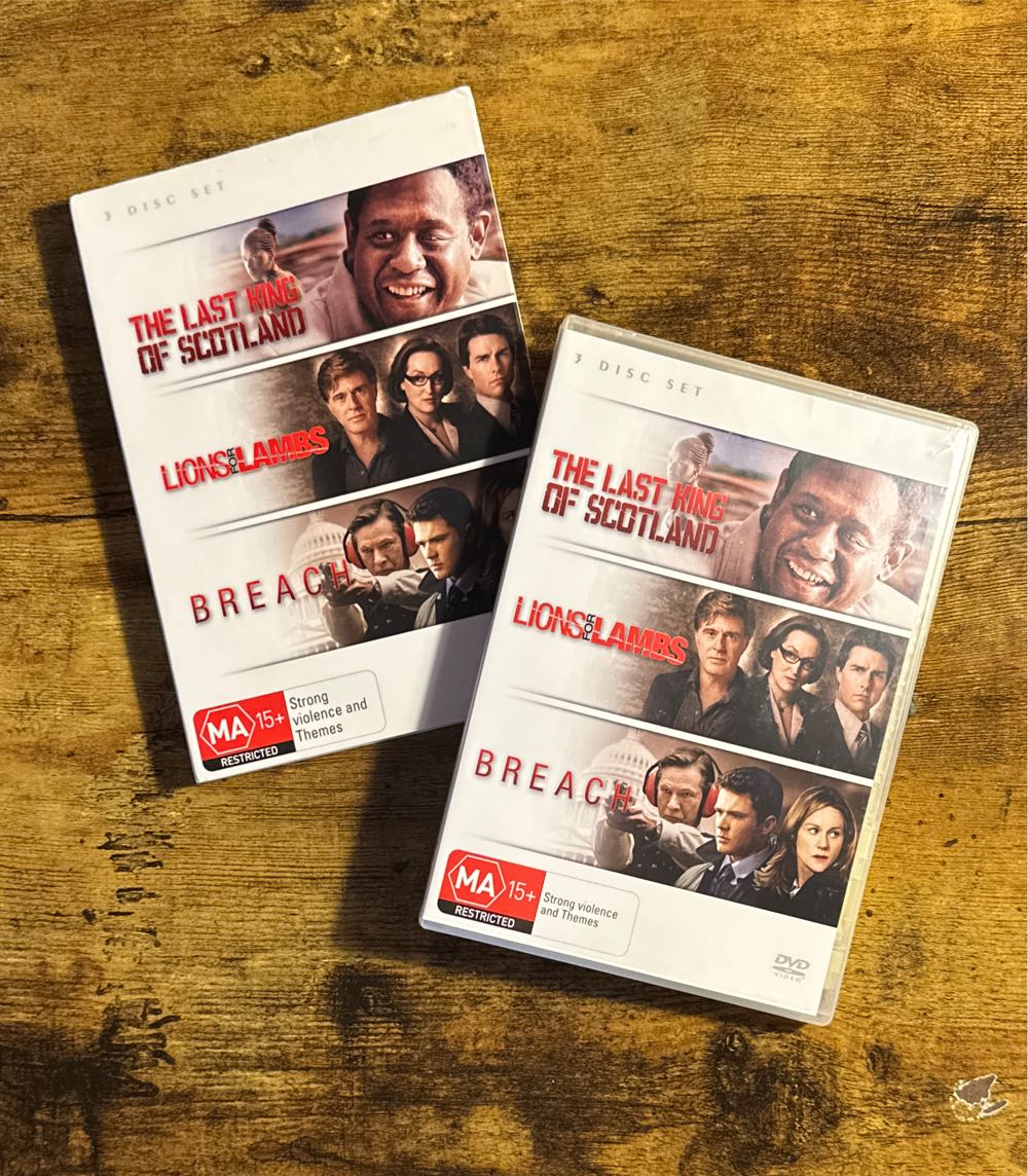 3 Pack: The Last King of Scotland / Lions For Lambs / Breach DVD movie collectible [Barcode 9321337101866] - Main Image 3