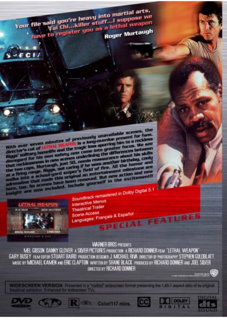 Lethal Weapon DVD movie collectible - Main Image 2