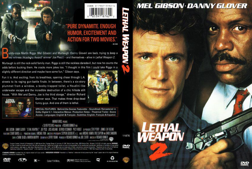Lethal Weapon 2 *** DVD movie collectible [Barcode 085391187622] - Main Image 2