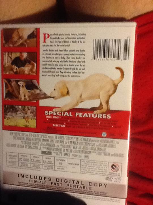 Marley & Me DVD movie collectible [Barcode 024543576181] - Main Image 2