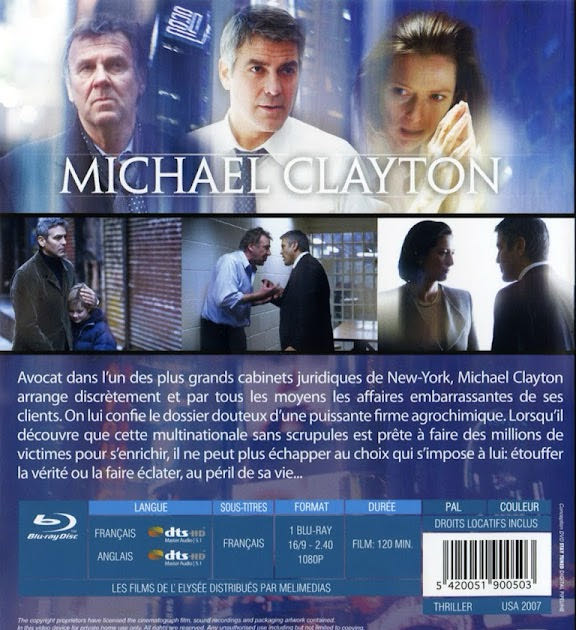 Michael Clayton Blu-ray movie collectible [Barcode 3475001012173] - Main Image 2